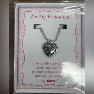 Ganz Silver Heart Necklace